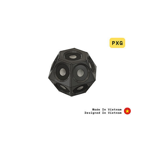 3D Scan Hexagon Mushroom Marker Free 3D print model