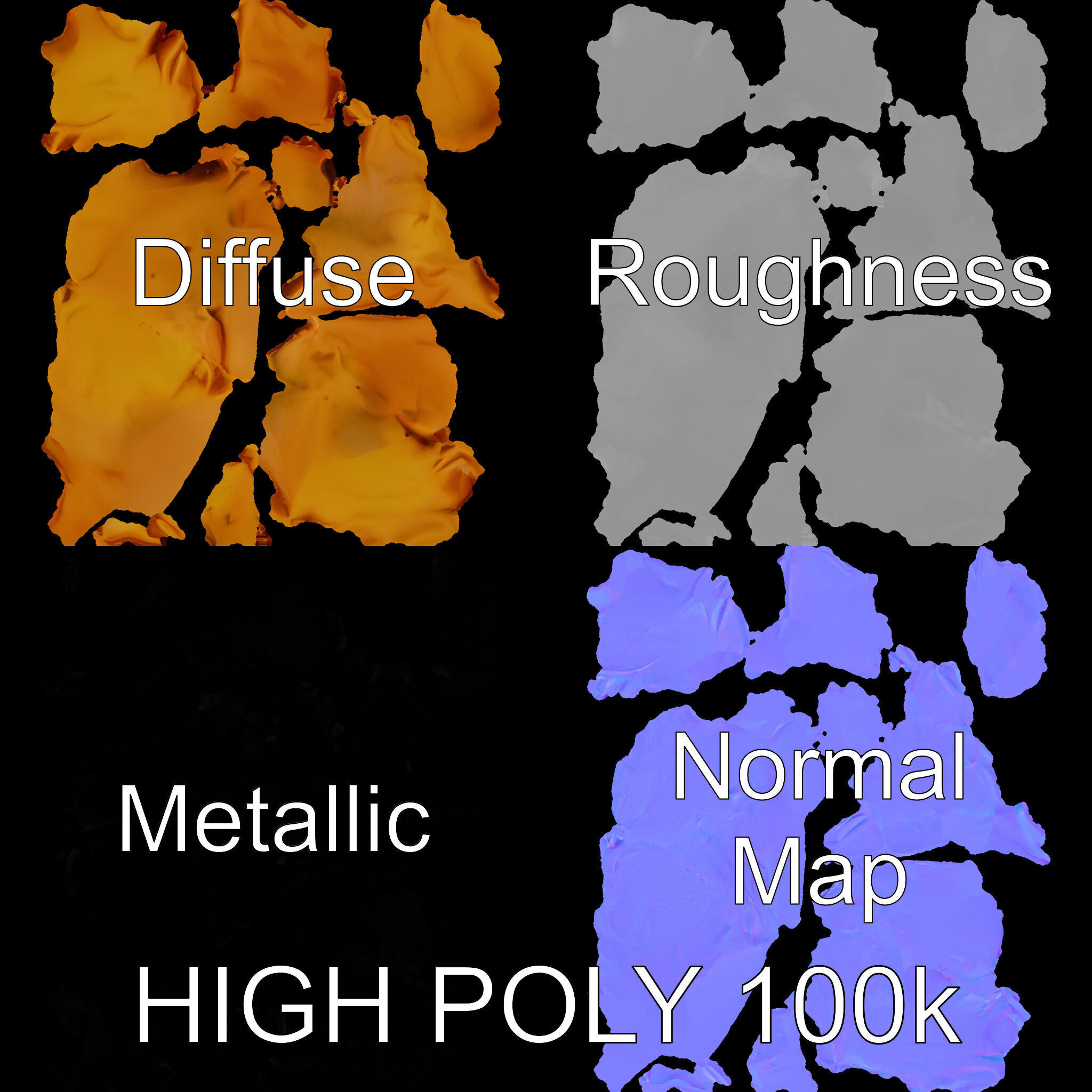 Samosa D Food Model Pack Low-poly 3D model_4