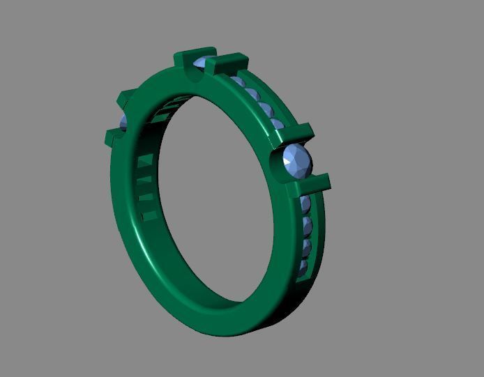 Band Ring 3D print model_1