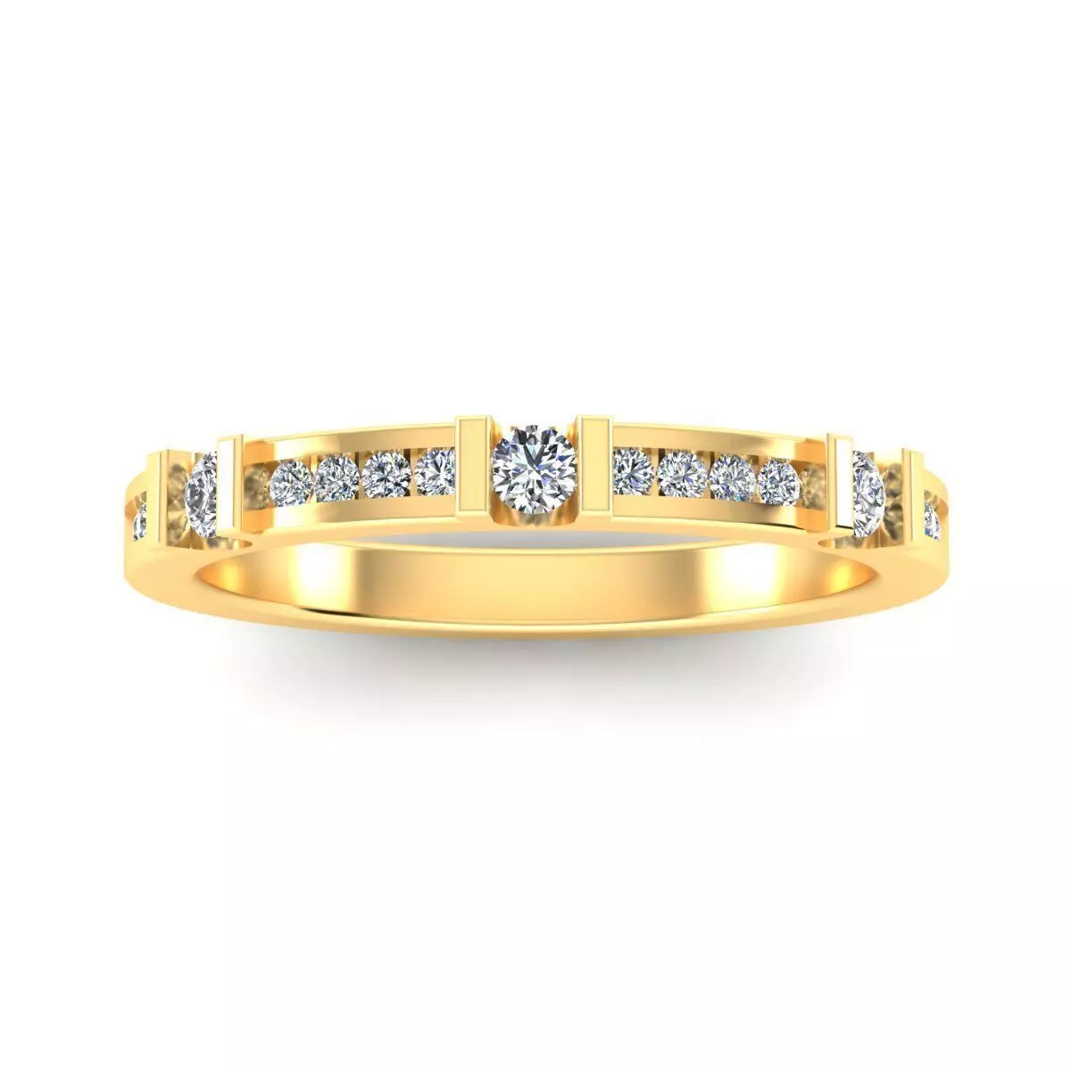 Band Ring 3D print model_0