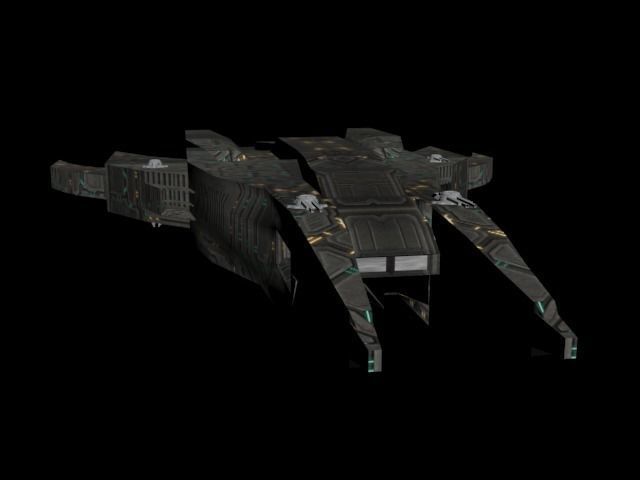 Futuristic Sci-Fi Spacecraft Free low-poly 3D model
