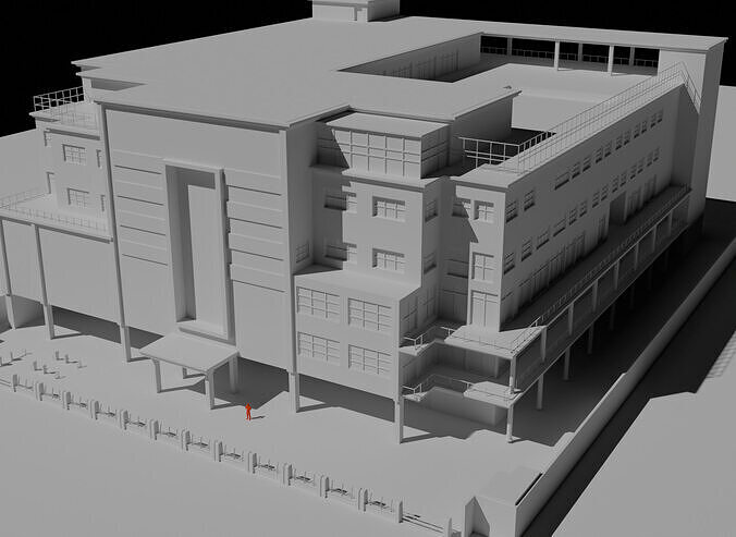 Spur Mall Low-poly 3D model