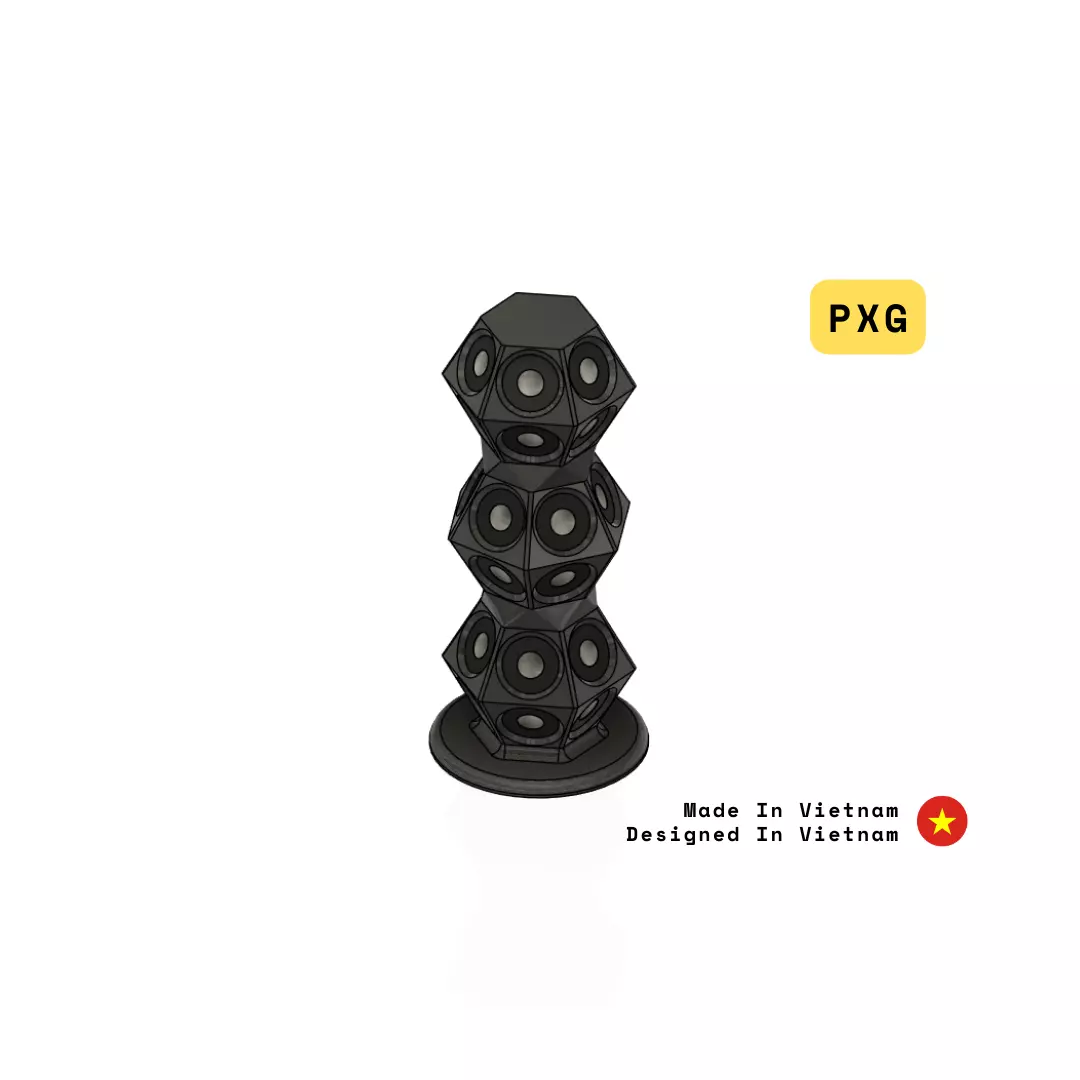 3D Scan Pyramid Tower Marker Free 3D print model