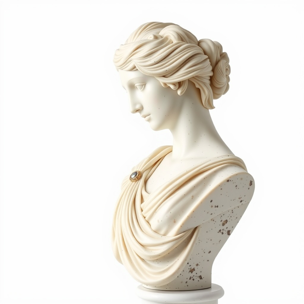 Classical Sculpture Bust Model Pack Low-poly 3D model_3
