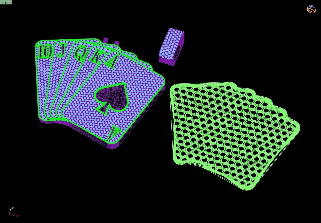 Custom Poker Pendnat - Playing Card pendant - Poker Card  3D print model_15