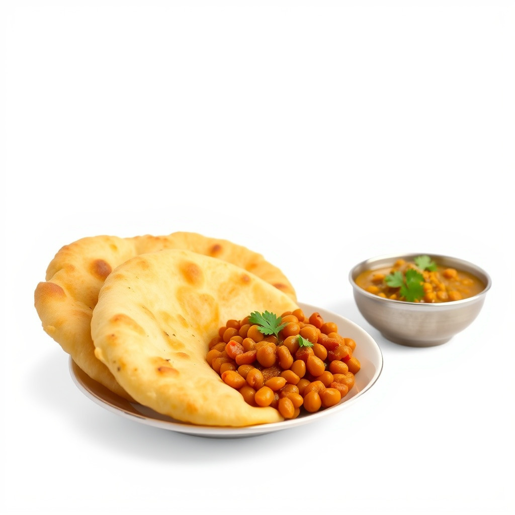Traditional Indian Cuisine Model Pack with Naan and Curry Low-poly 3D model_3