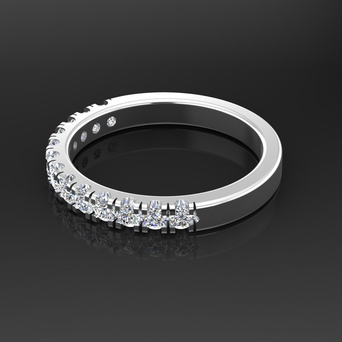 Band Ring 3D print model_1