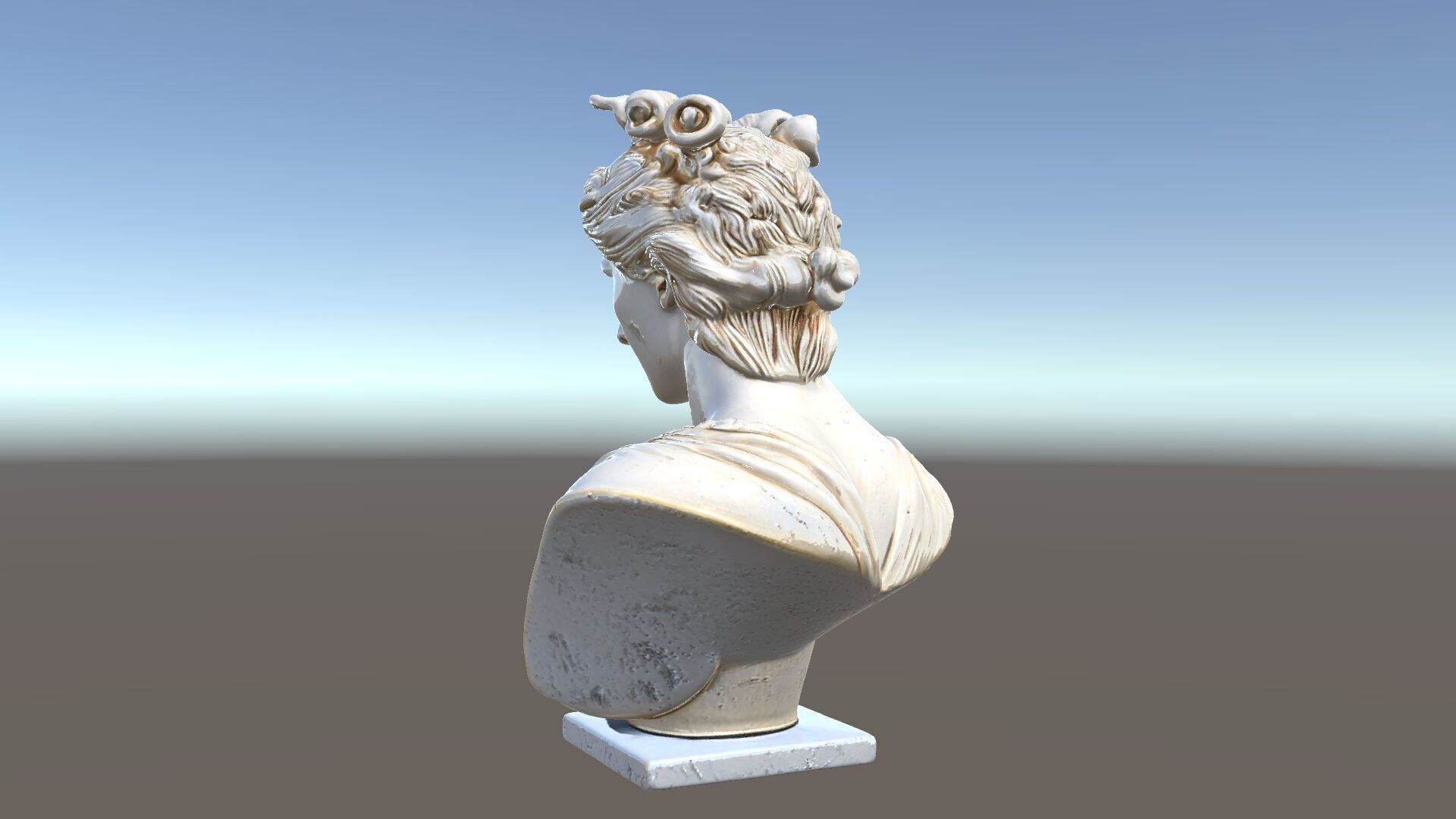 Classical Greek Bust Sculpture D Model Pack Low-poly 3D model_5