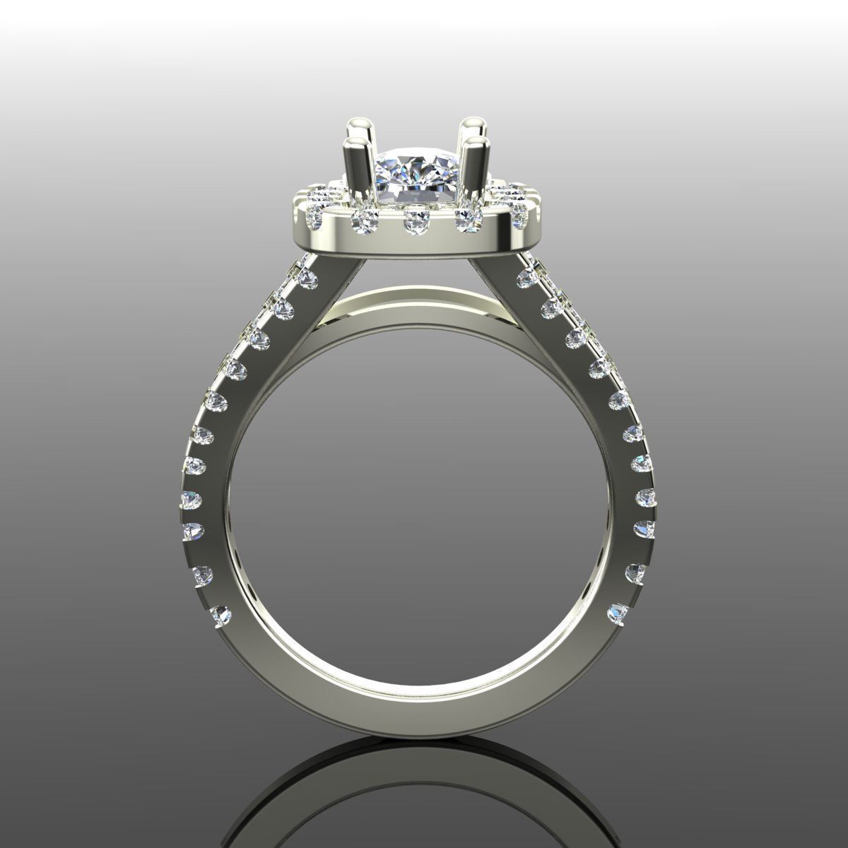 Solitaire Ring 3D print model_1