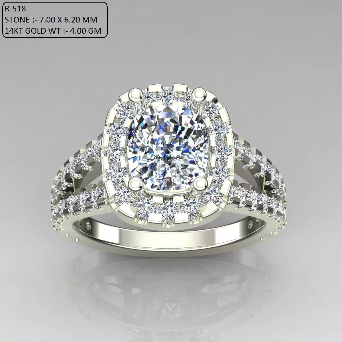 Solitaire Ring 3D print model_0