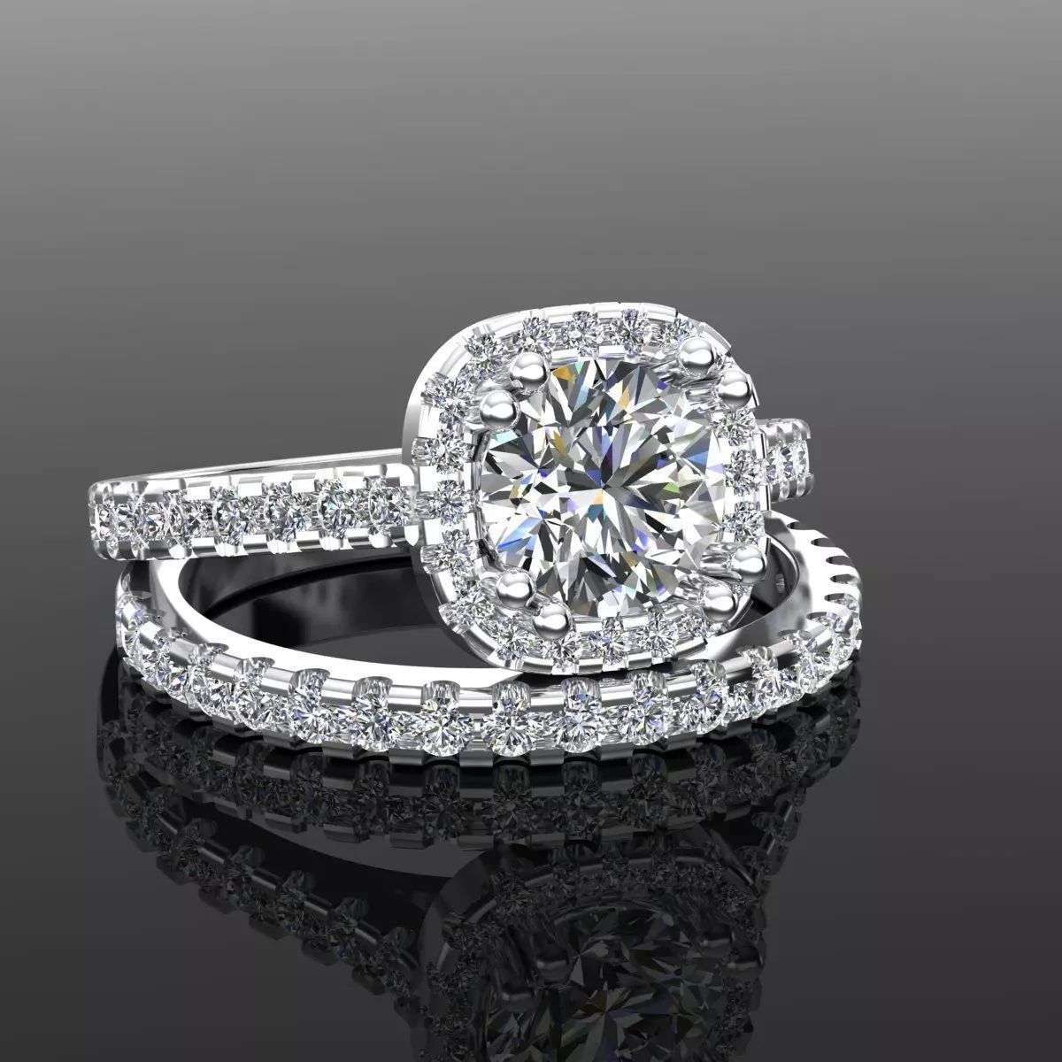 Solitaire Ring 3D print model_0