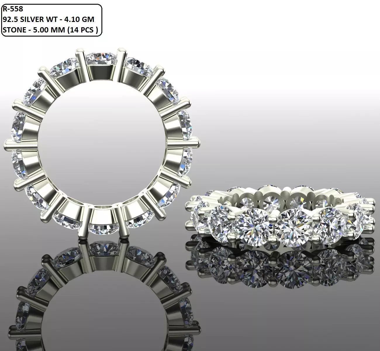 Band Ring 3D print model_0