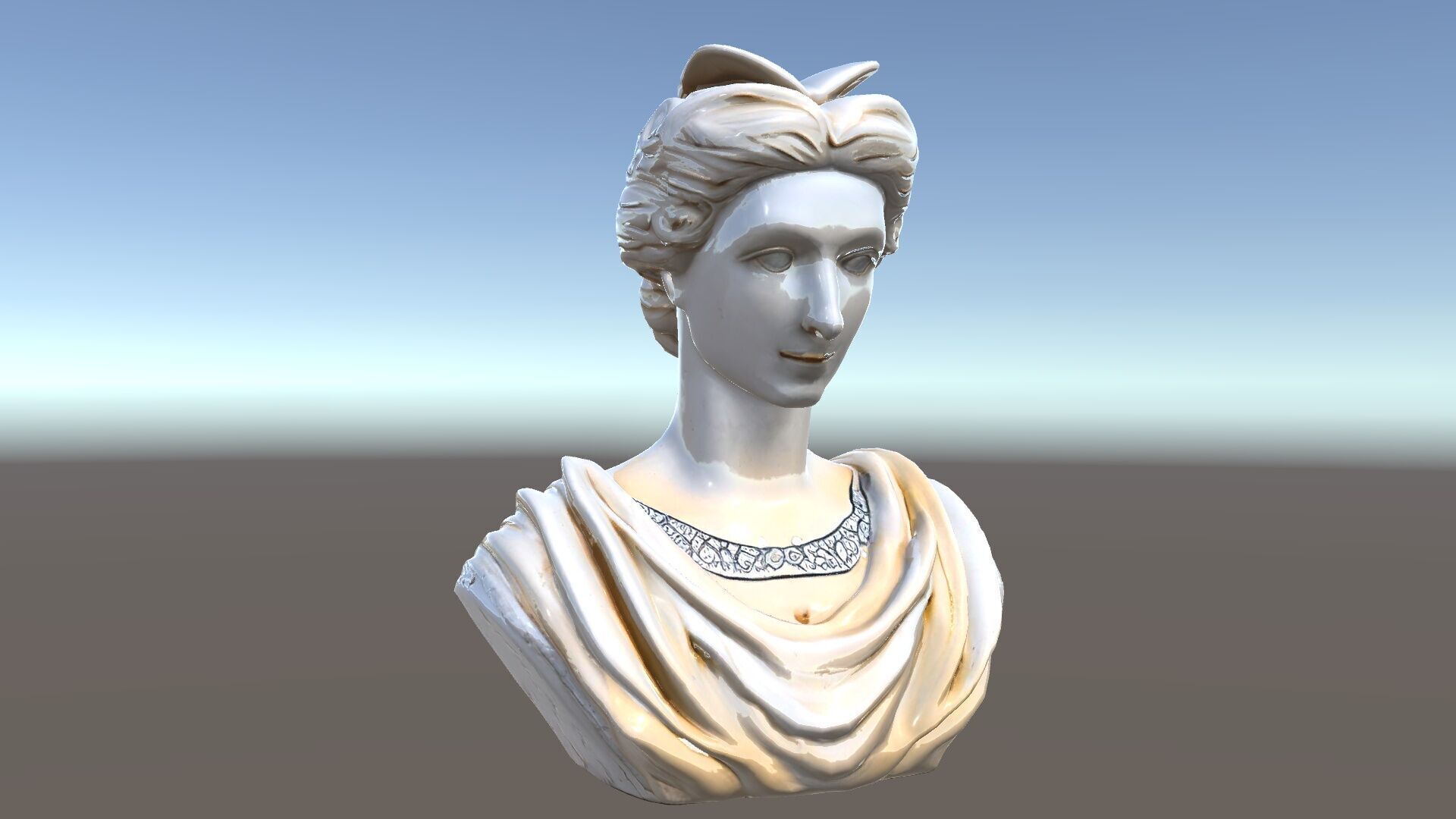 Classical Bust Sculpture Model Pack Low-poly 3D model_33