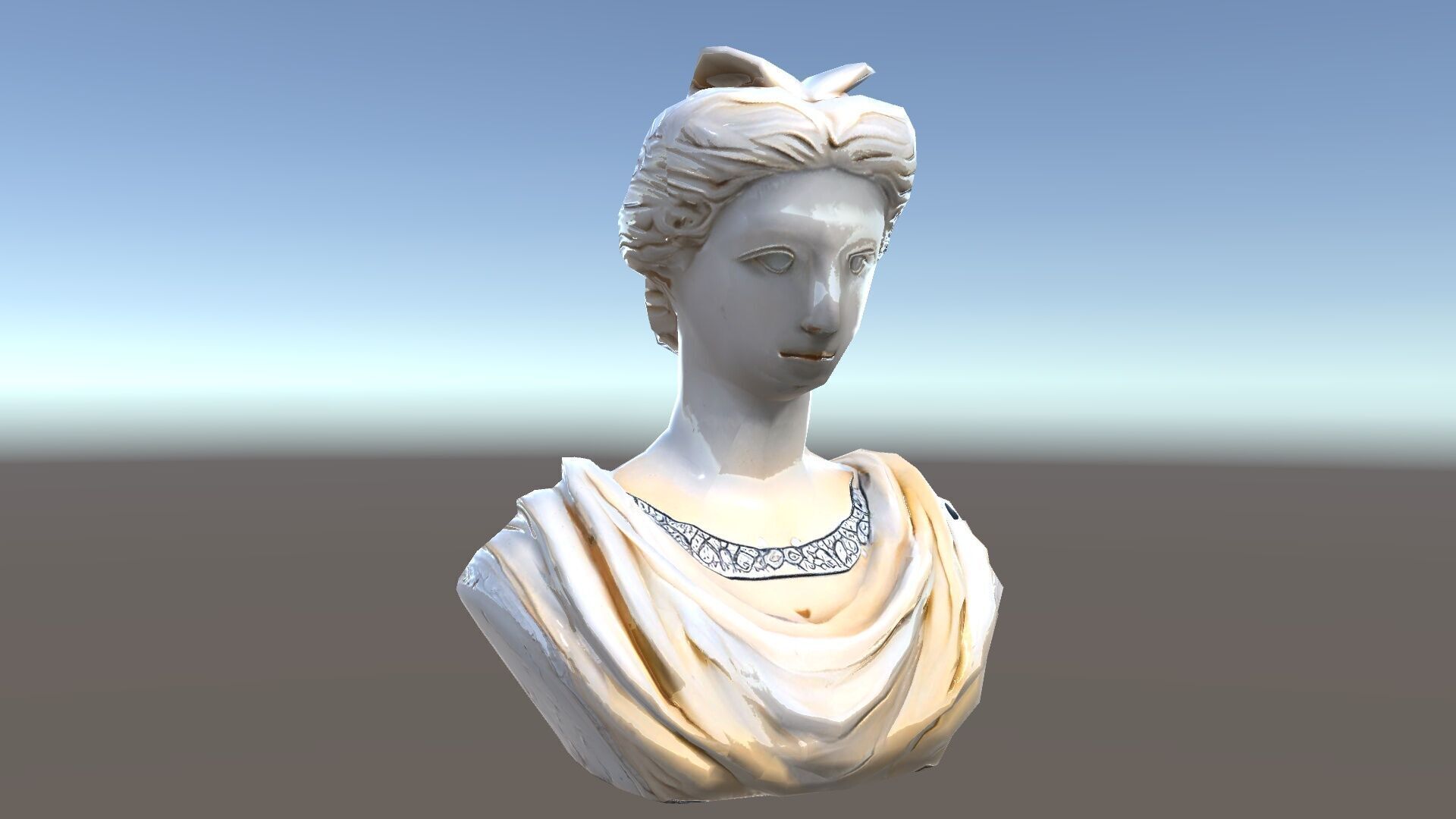 Classical Bust Sculpture Model Pack Low-poly 3D model_34