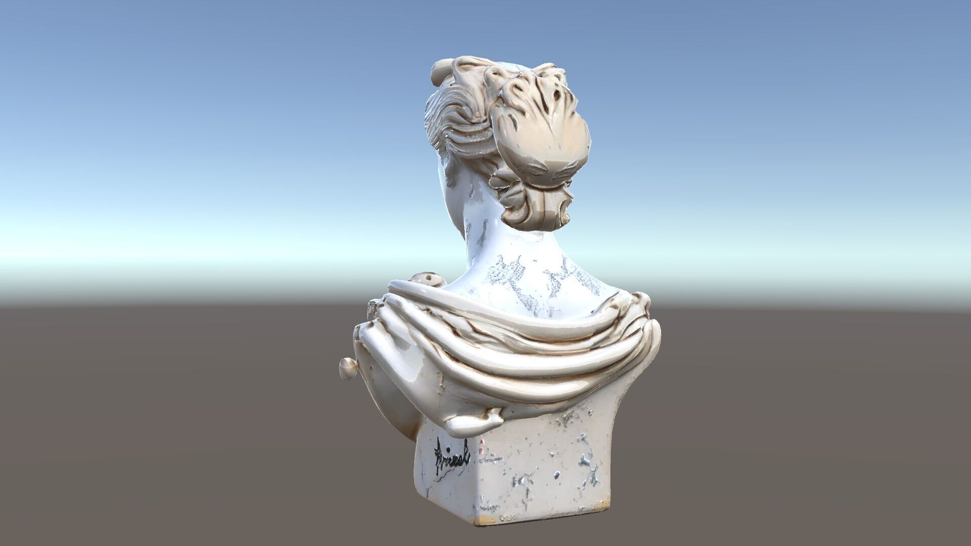 Classical Bust Sculpture Model Pack Low-poly 3D model_33