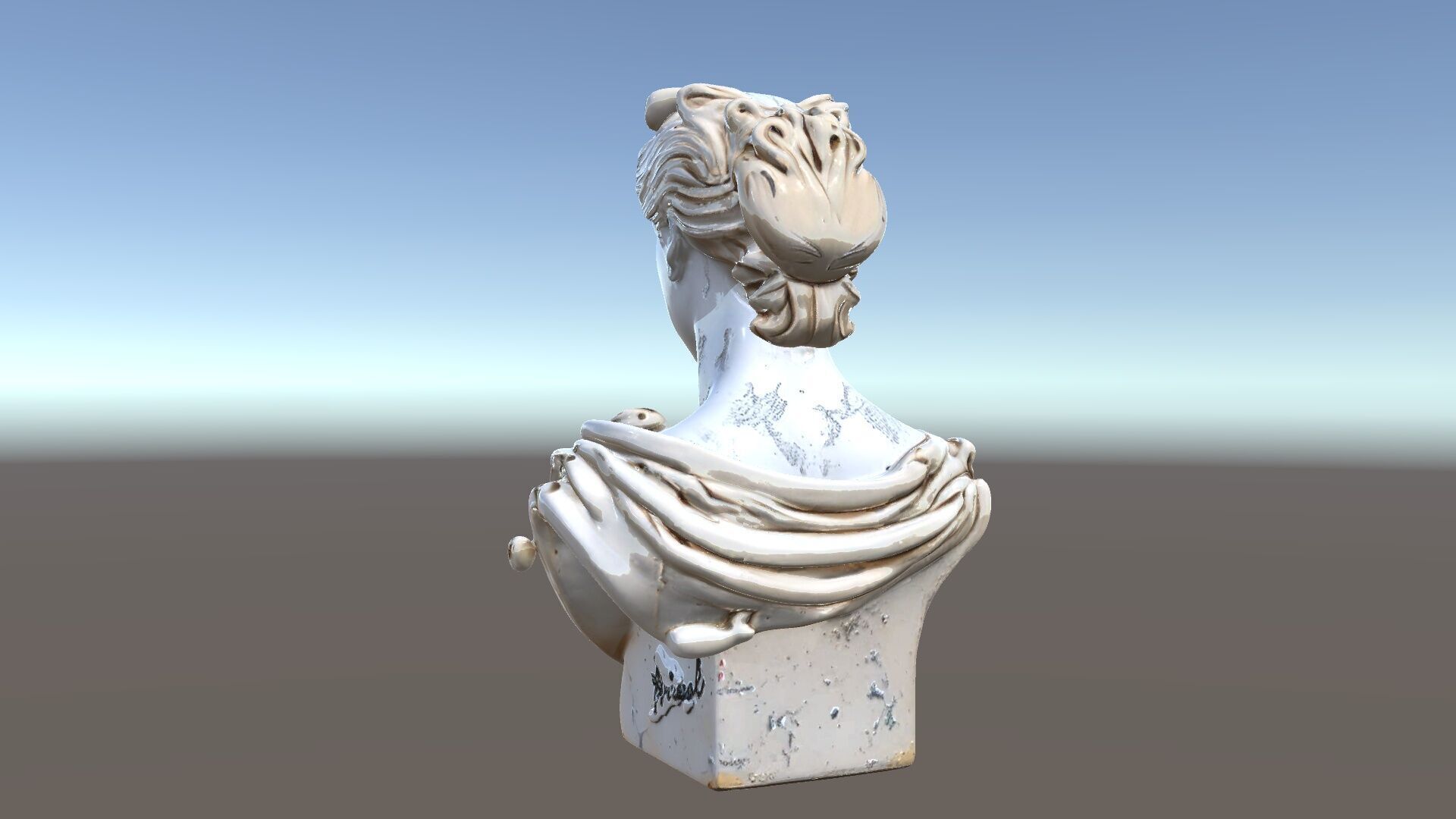 Classical Bust Sculpture Model Pack Low-poly 3D model_5