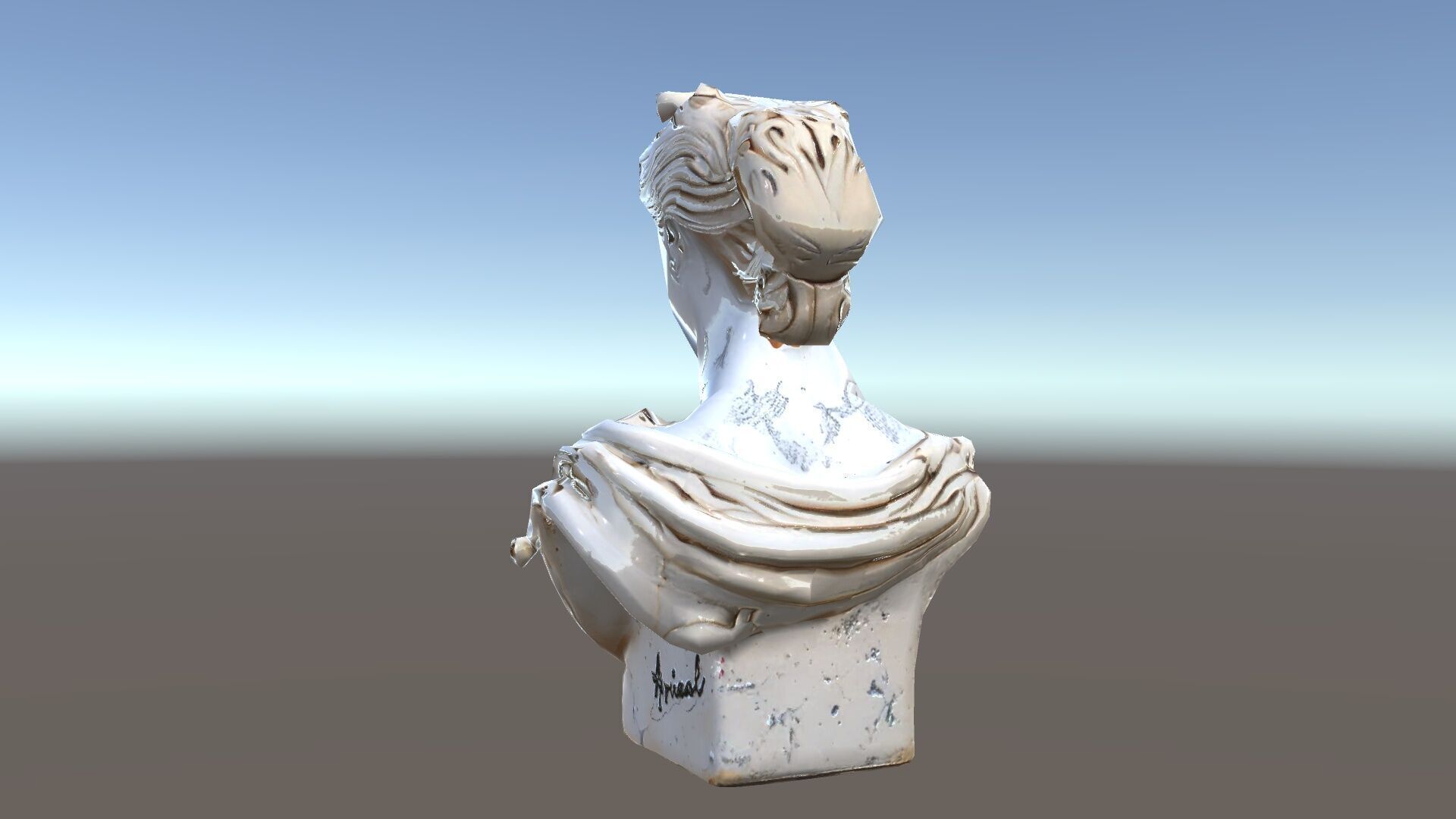 Classical Bust Sculpture Model Pack Low-poly 3D model_34