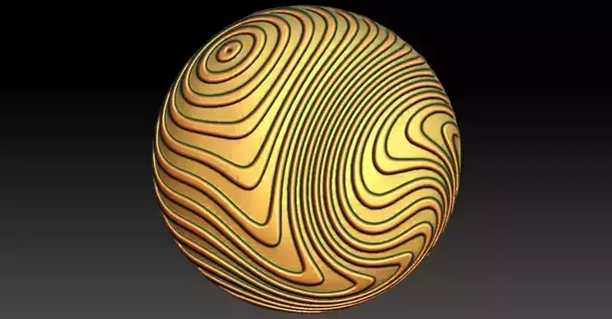 1 round pendant CNC Relief Model