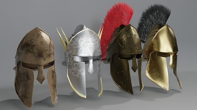Warrior Helmet 3D Model 3D model