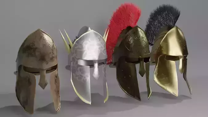 Warrior Helmet 3D Model