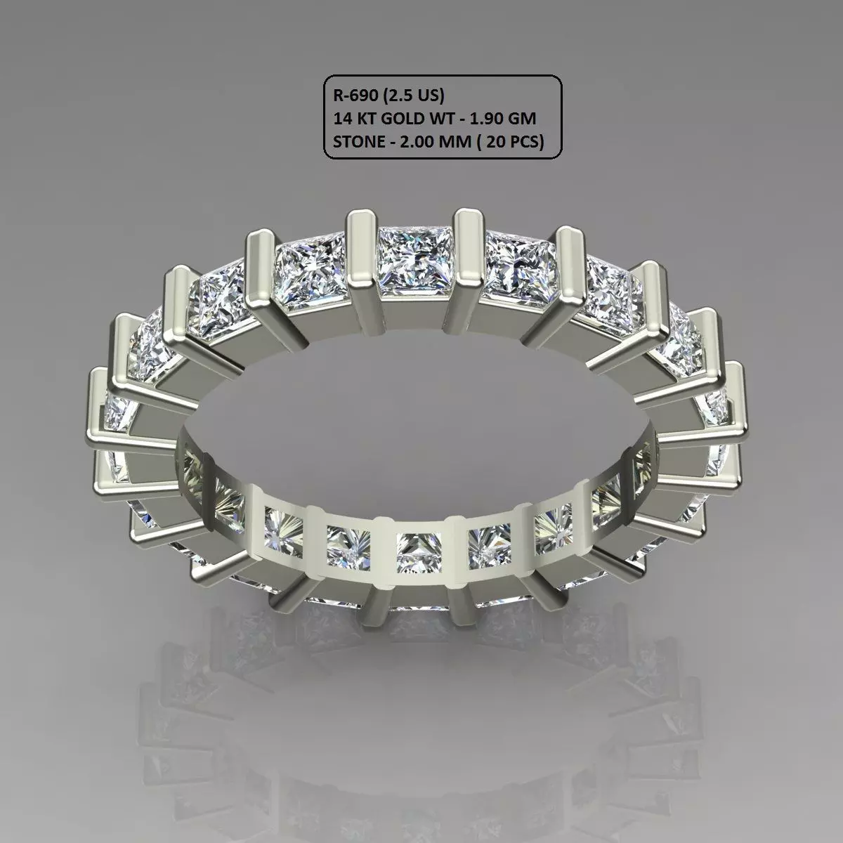 Band Ring 3D print model_0