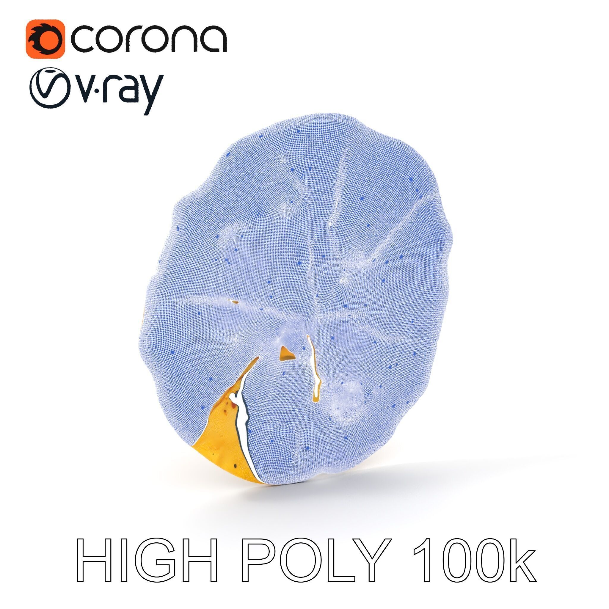 Detailed Flatbread Model Pack for D Applications Low-poly 3D model_4