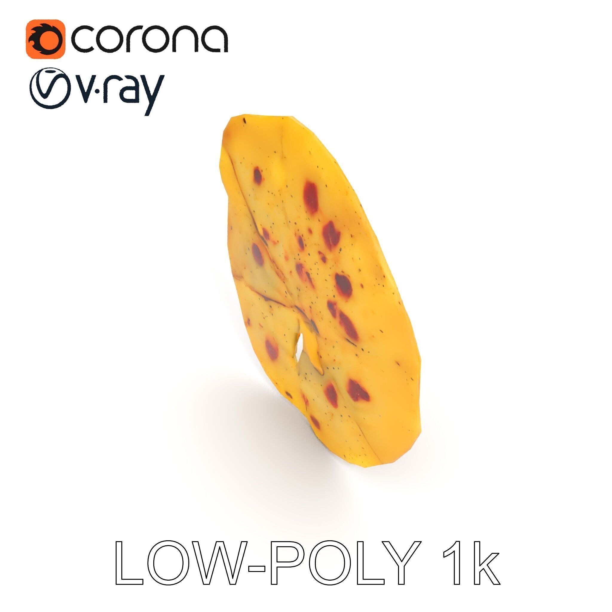 Detailed Flatbread Model Pack for D Applications Low-poly 3D model_17