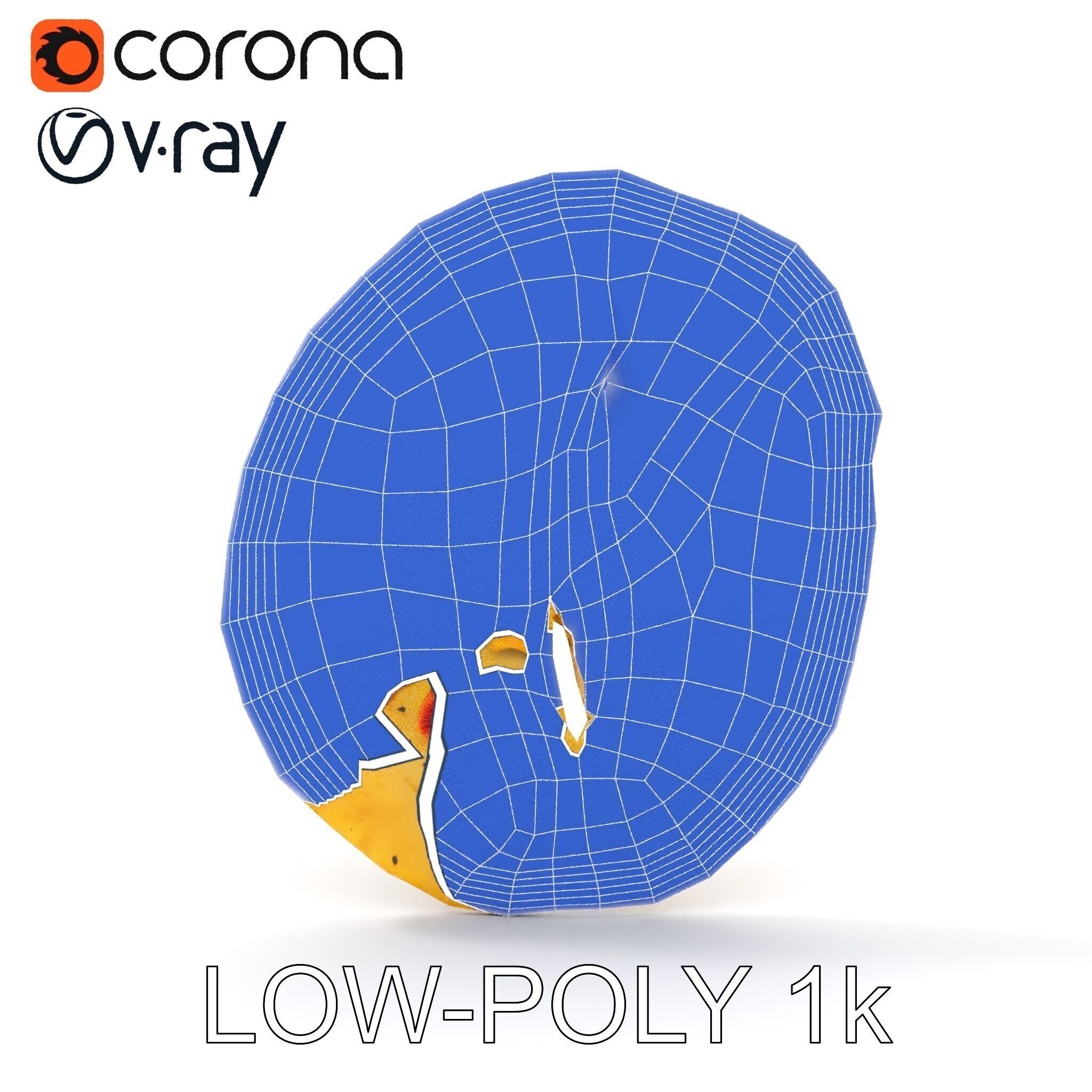 Detailed Flatbread Model Pack for D Applications Low-poly 3D model_20