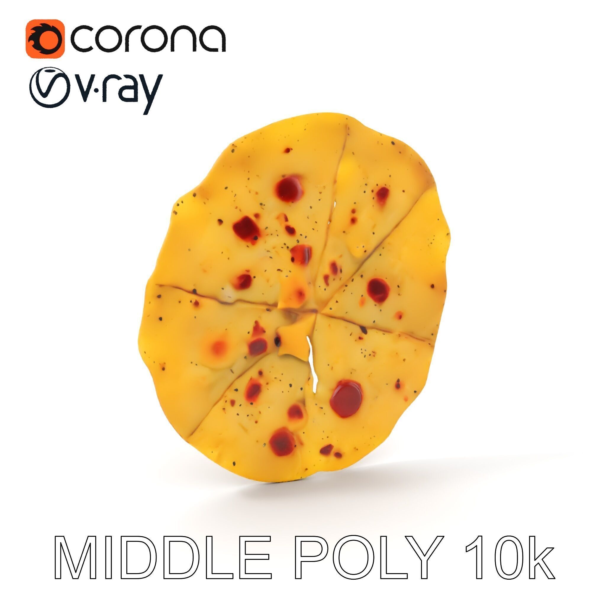 Detailed Flatbread Model Pack for D Applications Low-poly 3D model_16