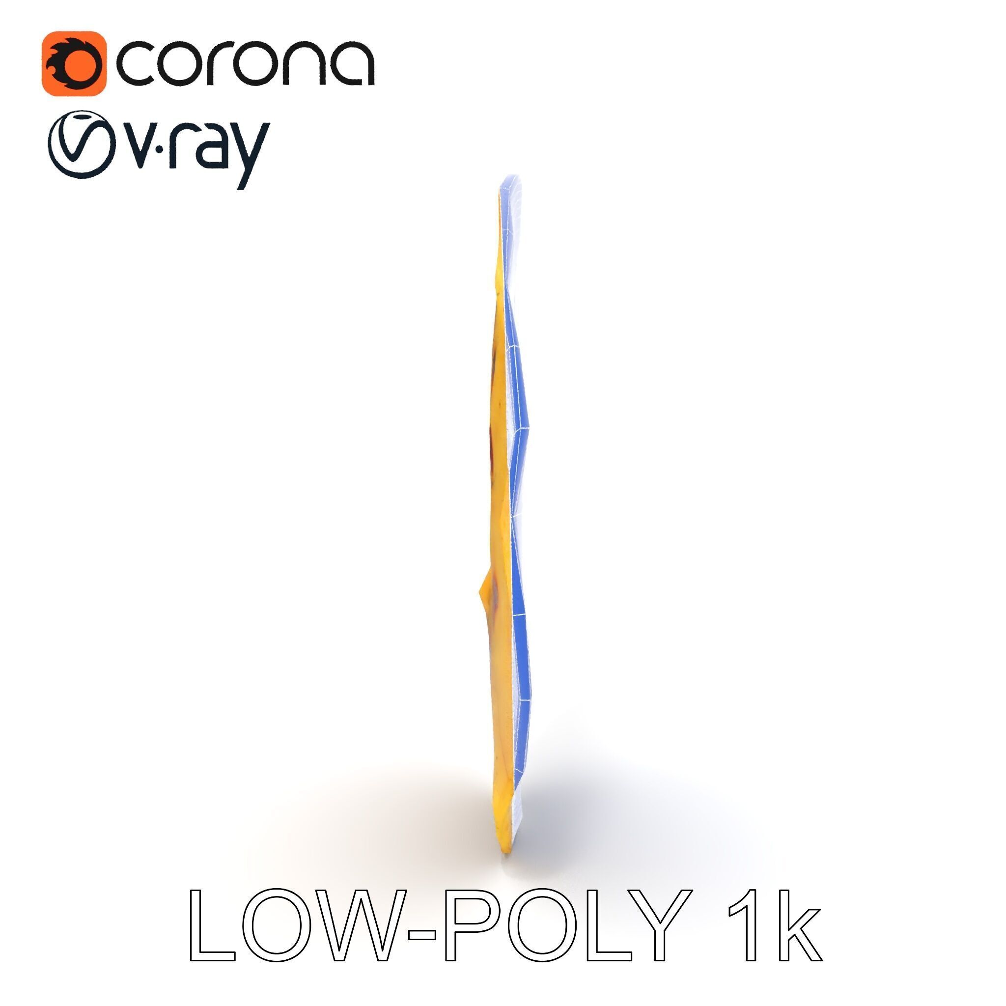 Detailed Flatbread Model Pack for D Applications Low-poly 3D model_14