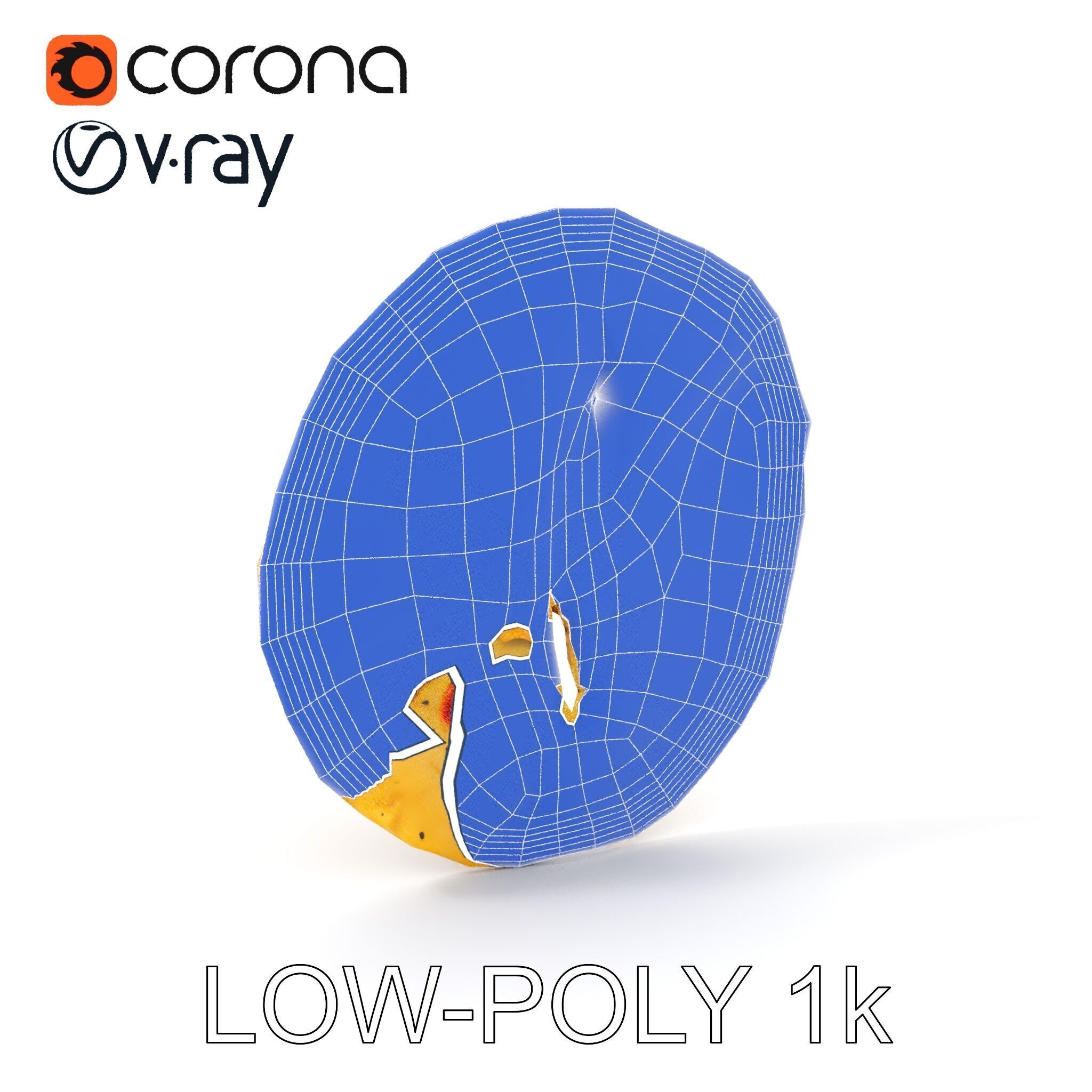 Detailed Flatbread Model Pack for D Applications Low-poly 3D model_23