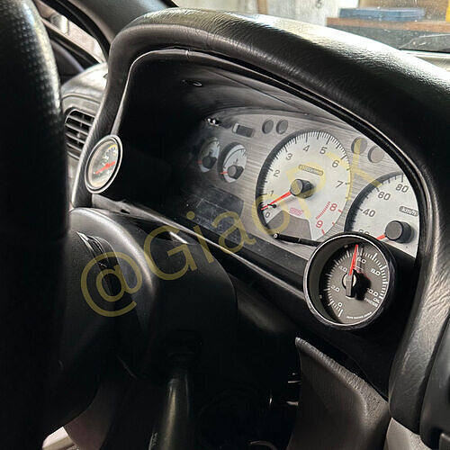 Subaru GC8 V5 V6 Gauge Cluster Bezel 52mm Gauge 3D print model