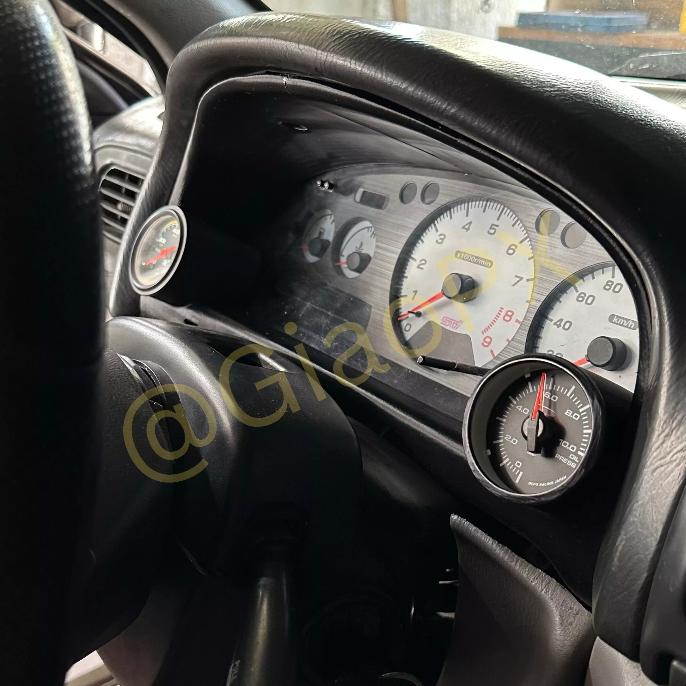 Subaru GC8 V5 V6 Gauge Cluster Bezel 52mm Gauge 3D print model