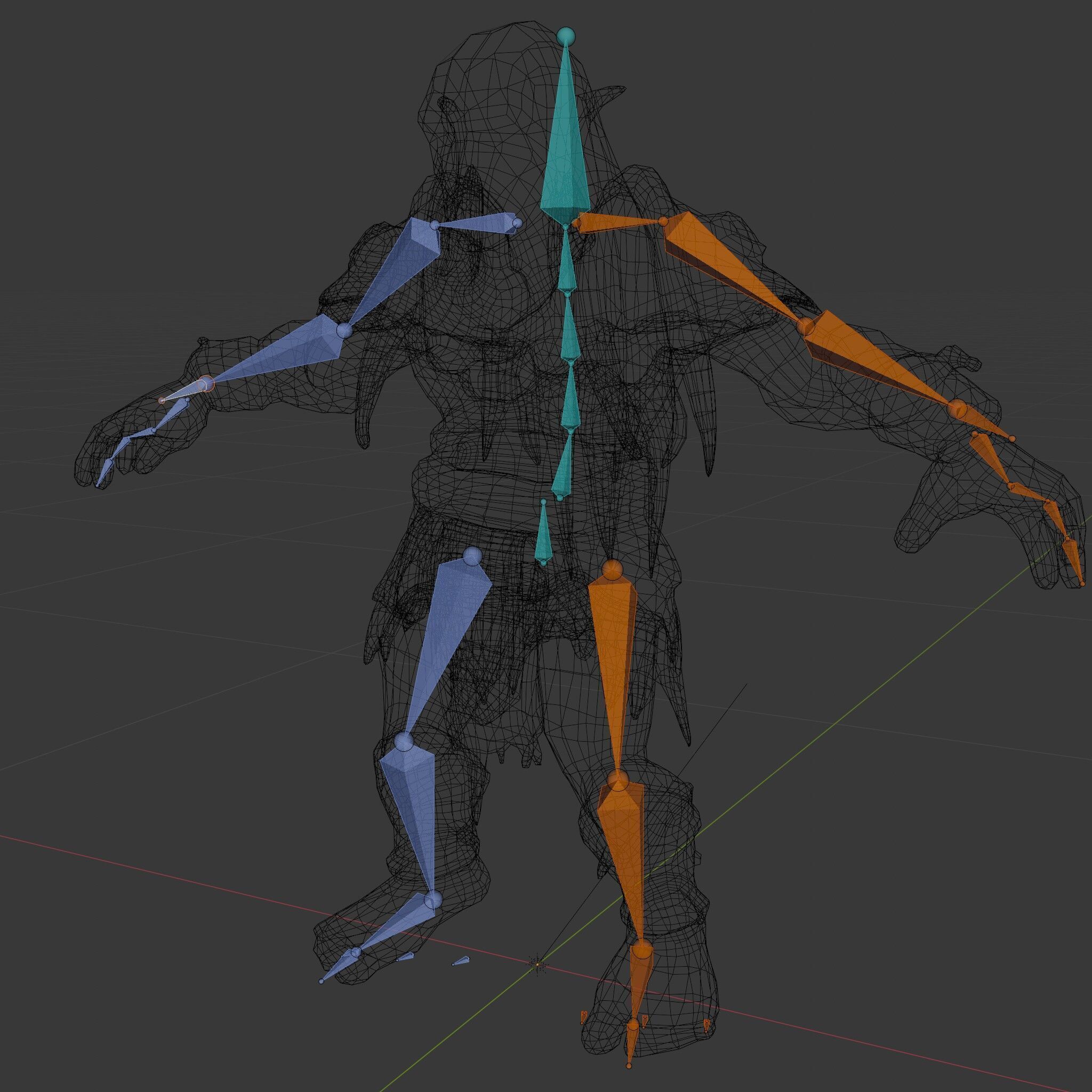 Orc Warrior Rigged and Animated D Character Model for Games a... Low-poly 3D model_6