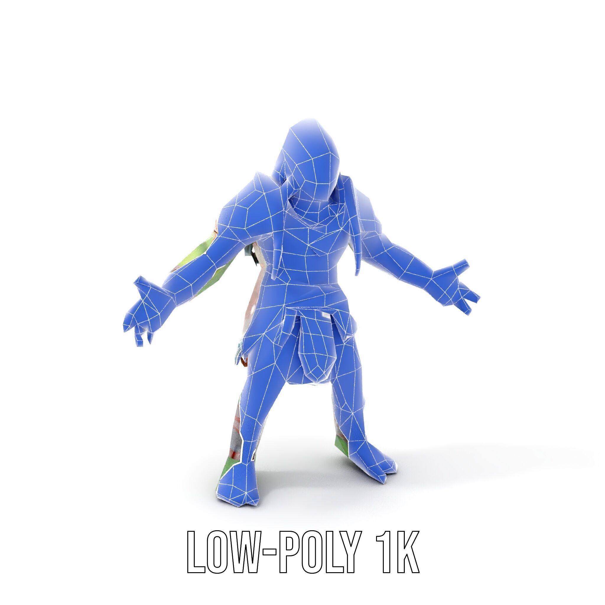 Orc Warrior Rigged and Animated D Character Model for Games a... Low-poly 3D model_10