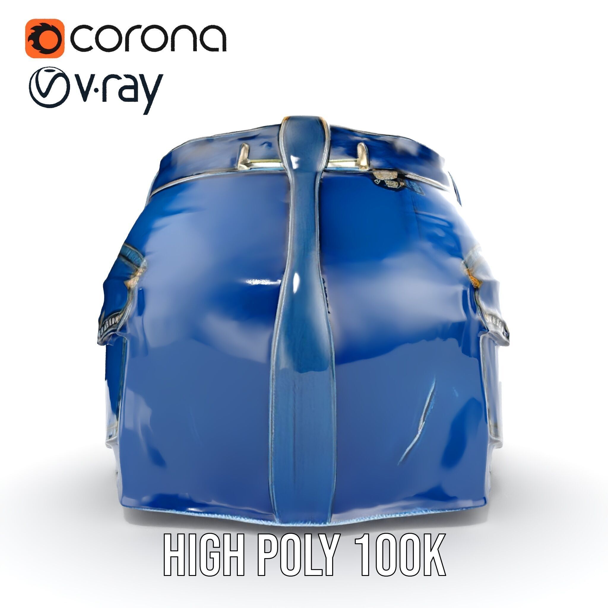 Denim Shorts with Studded Pockets D Model Pack Low-poly 3D model_27