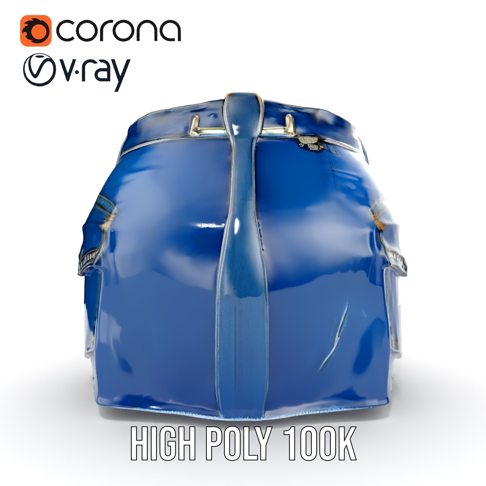 Denim Shorts with Studded Pockets D Model Pack Low-poly 3D model_29