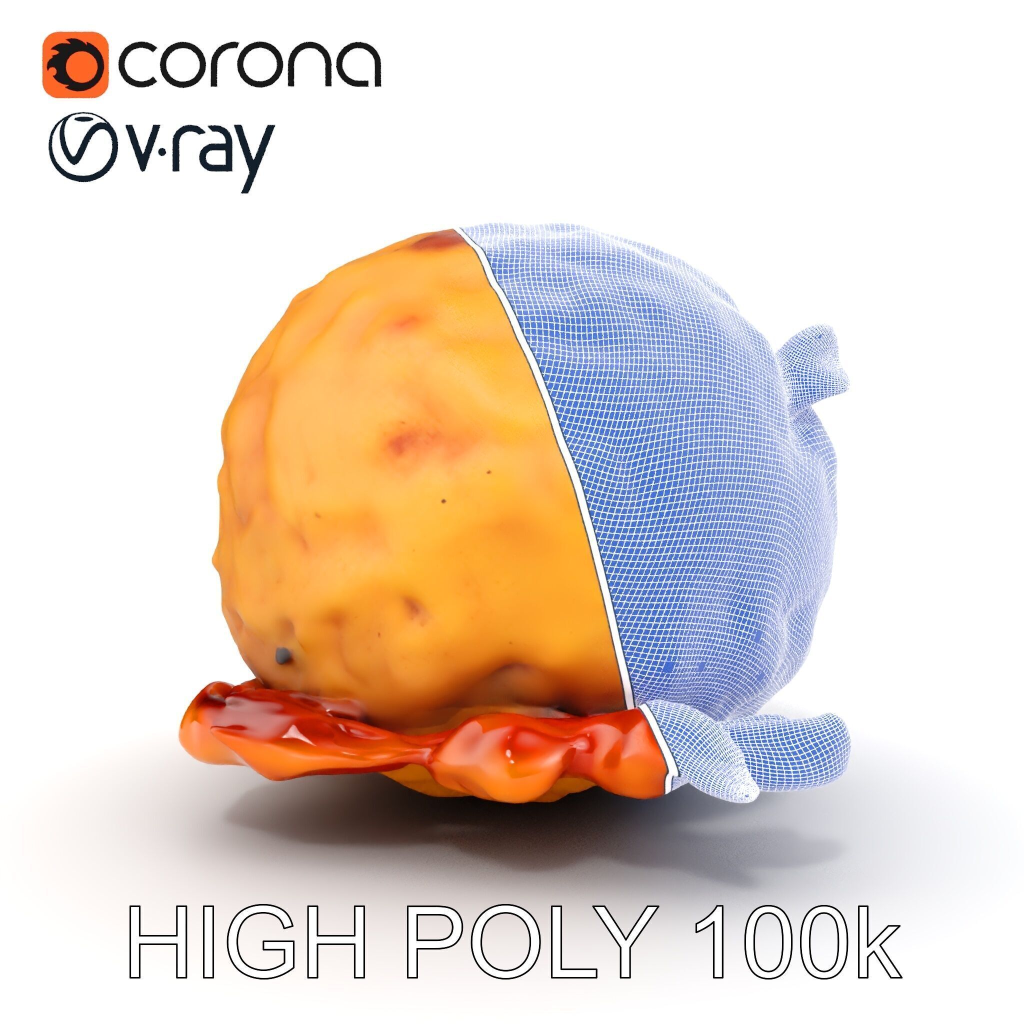 Spiced Bun D Model Pack Low-poly 3D model_35