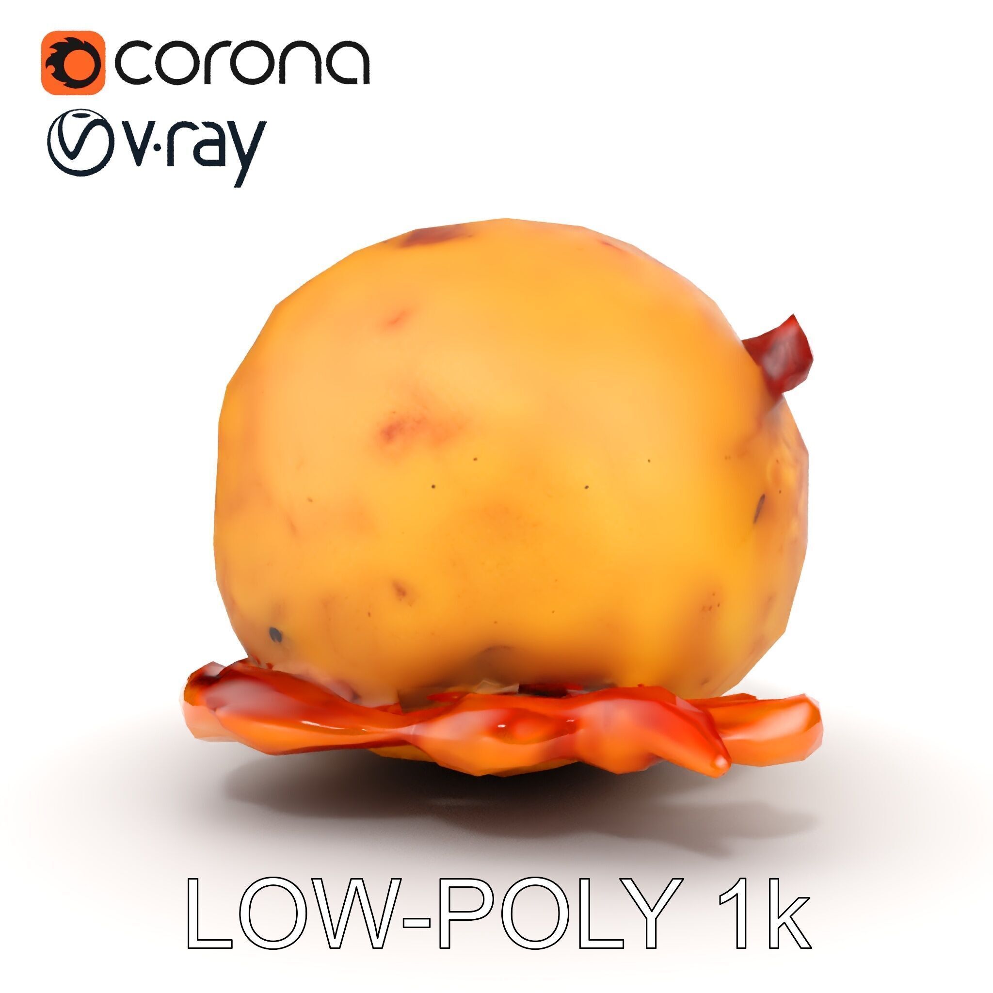 Spiced Bun D Model Pack Low-poly 3D model_7