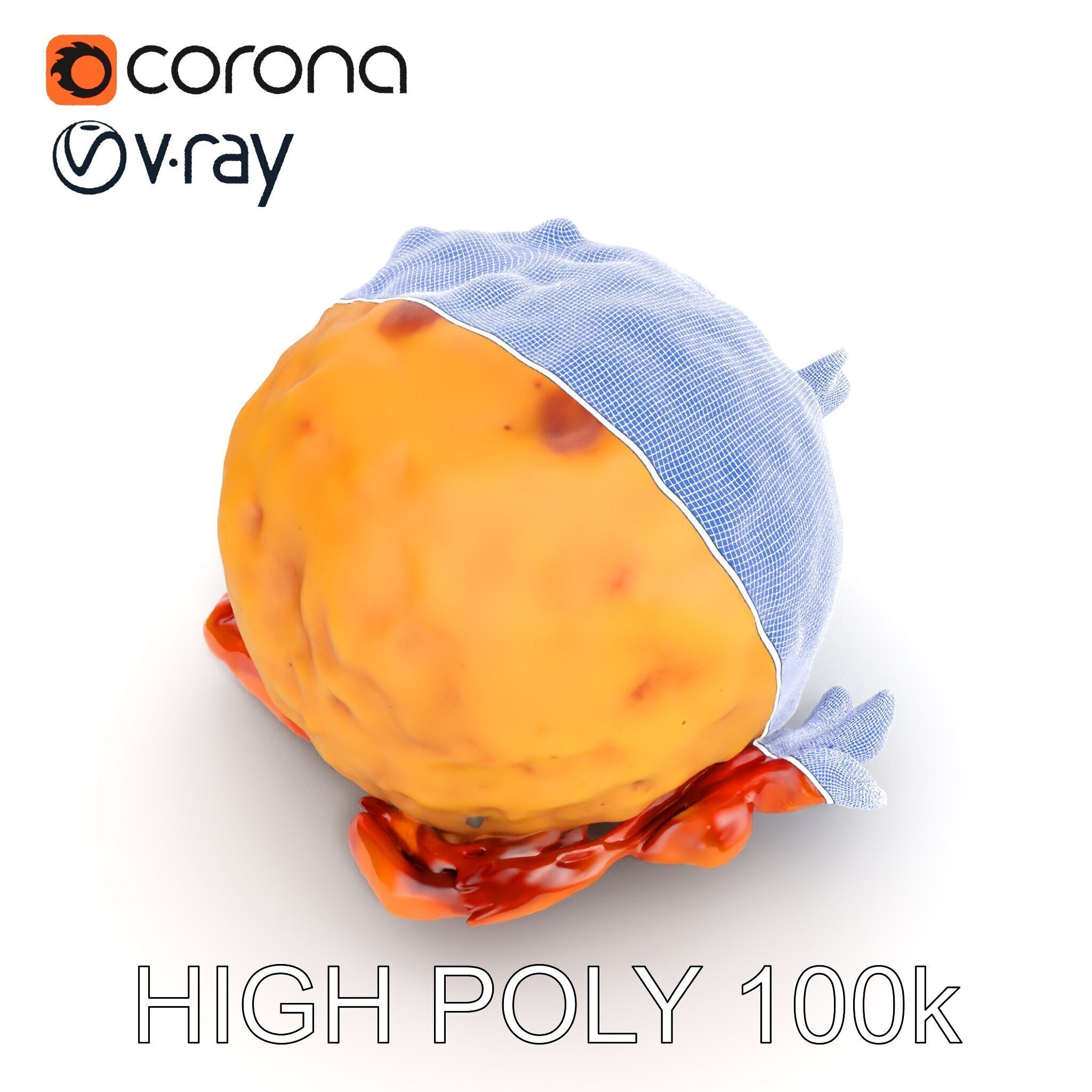 Spiced Bun D Model Pack Low-poly 3D model_15