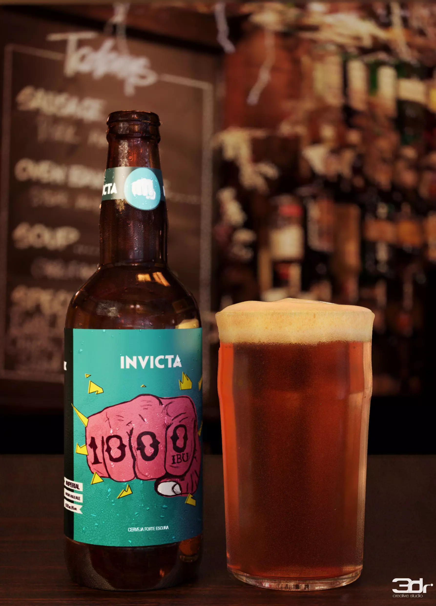 Beer Bottle 3D model_0