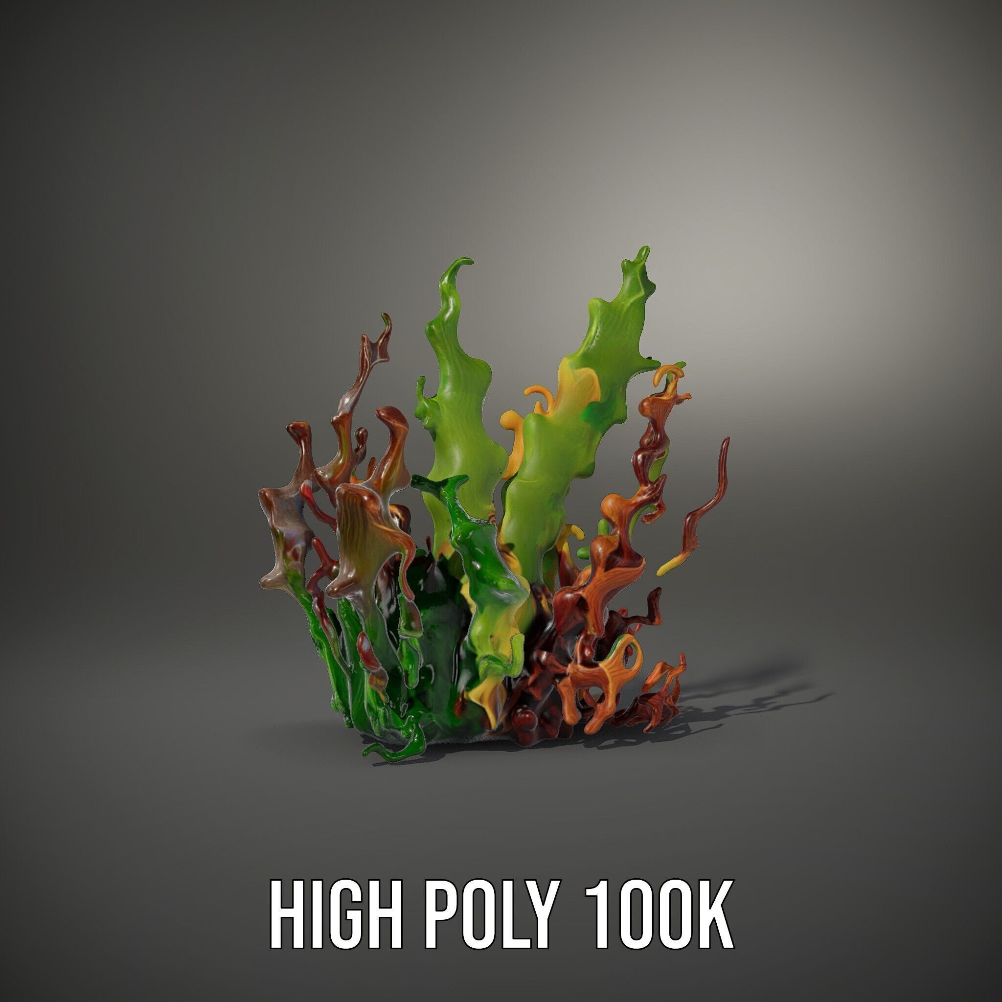Colorful Seaweed Model Pack High Detail D Render Low-poly 3D model_8