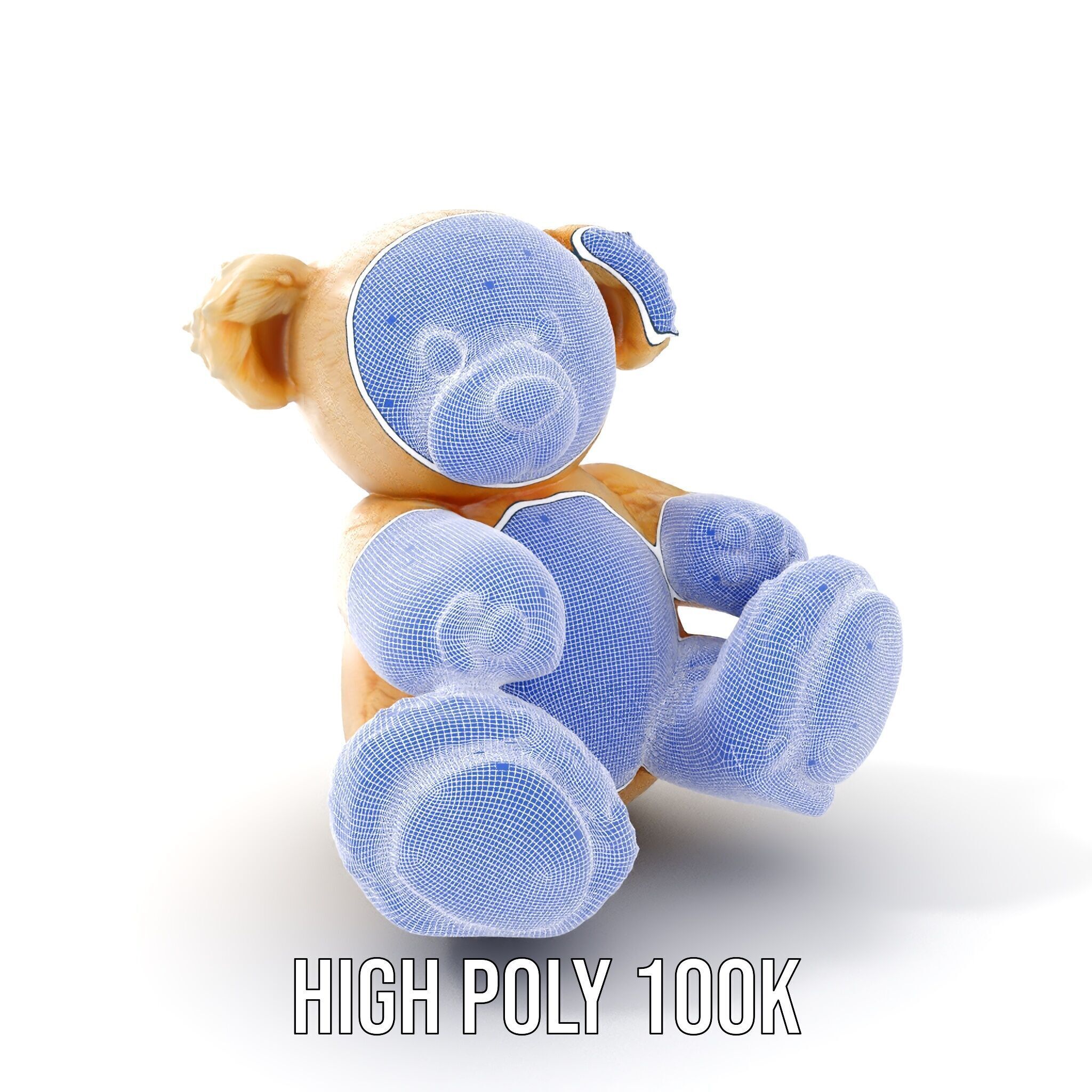 Teddy Bear Cute Plush Model Pack Low-poly 3D model_4