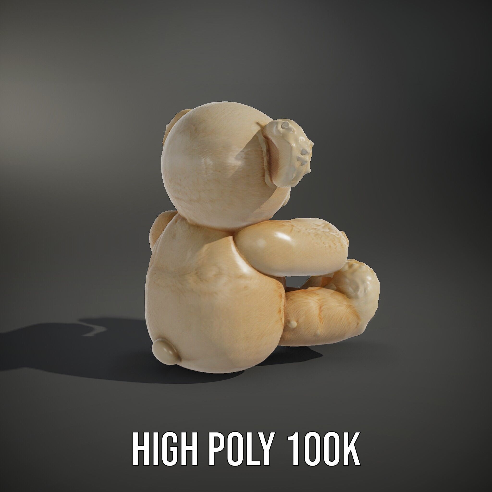 Teddy Bear Cute Plush Model Pack Low-poly 3D model_8