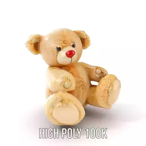 Teddy Bear Cute Plush Model Pack Low-poly 3D model