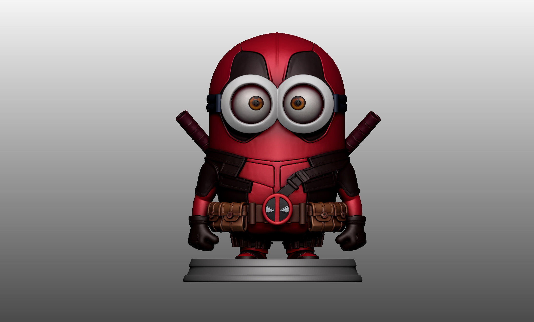 Minion X wolverine - deadpool 3D print model_2