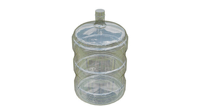 Low Poly 3D Water Bottle - Game Ready Free low-poly 3D model