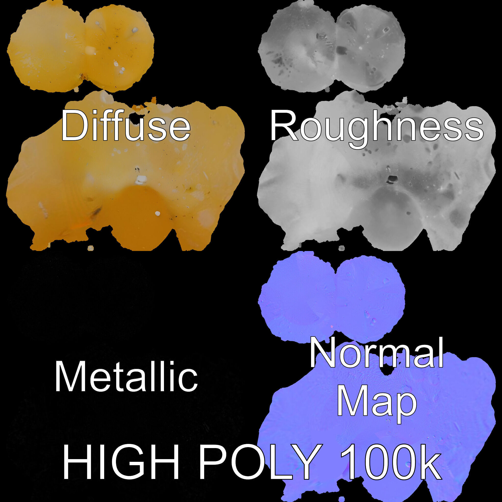 Rasgulla Sweet D Model Pack Low-poly 3D model_3