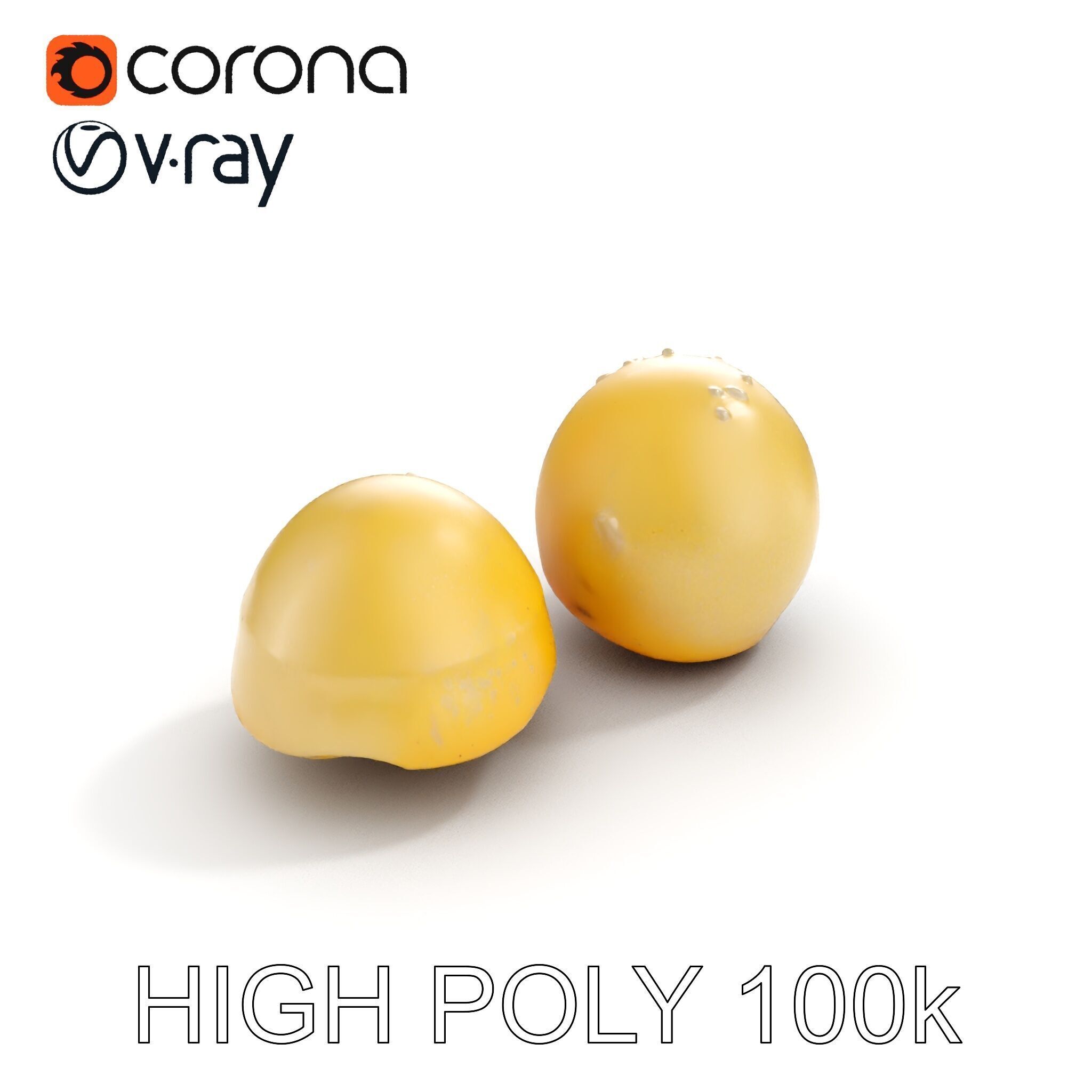 Rasgulla Sweet D Model Pack Low-poly 3D model_10