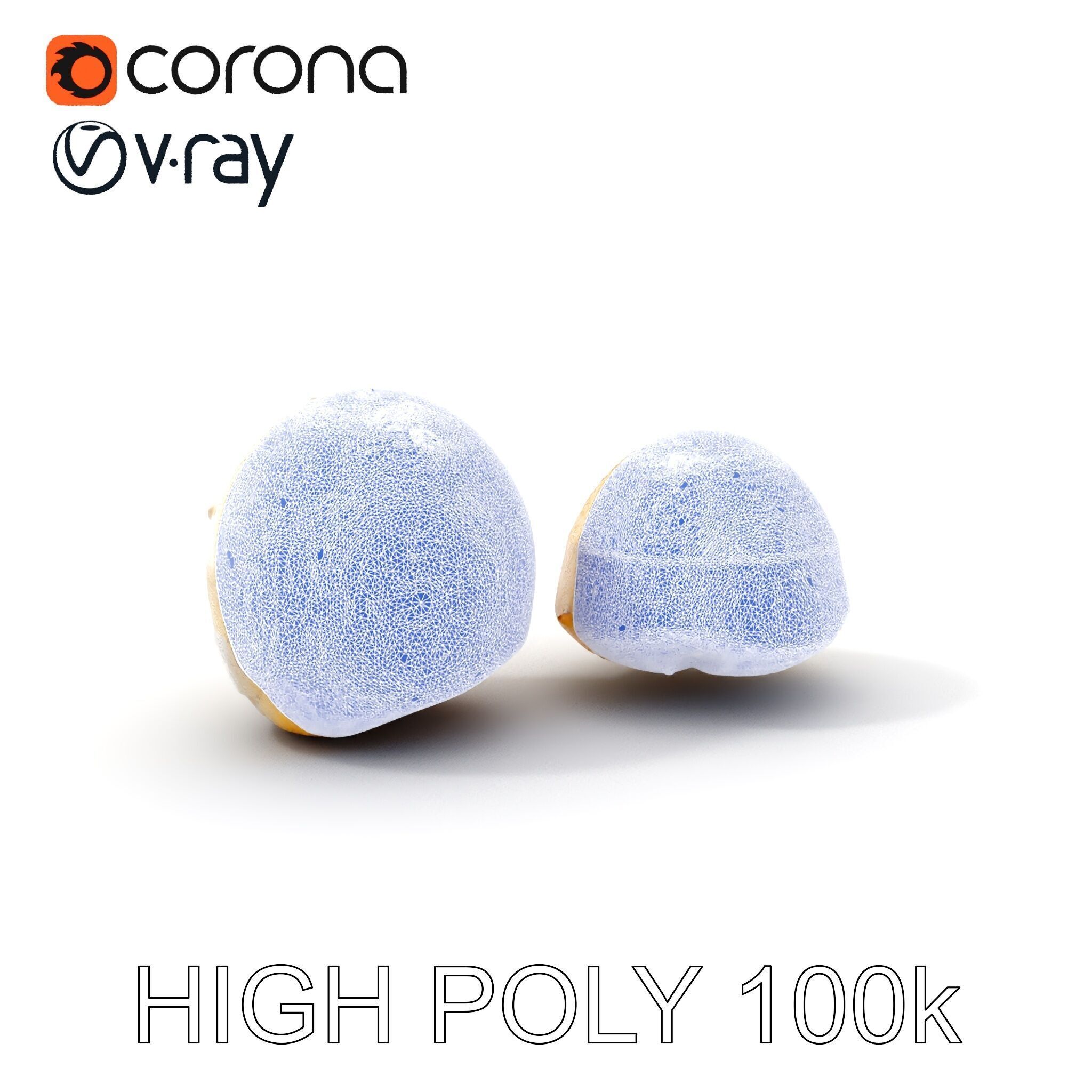 Rasgulla Sweet D Model Pack Low-poly 3D model_14